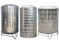 Round Insulated Stainless Steel Water Tank / 304 Cold Water Storage Equipment Customized